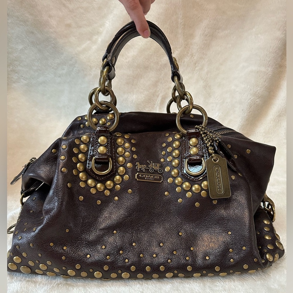 Coach Madison Studded Satchel